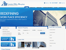 Tablet Screenshot of furnishedofficebangalore.com